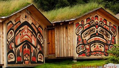 Native Clan houses with grass roof top